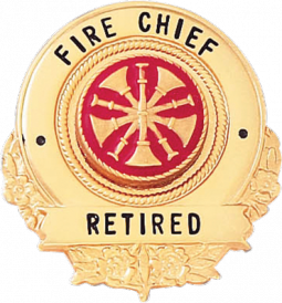 Round Badge with Circular Panel and Wreath Bottom