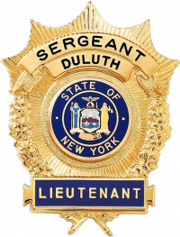 Badge with Reverse Enamel Bottom Panel