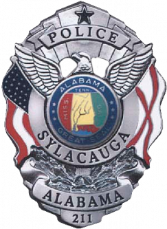 Shield with American and Alabama Flags