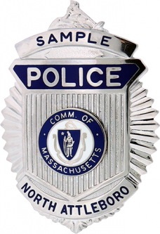 Radiator Badge with Arm of Law at Top