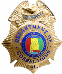 Alabama Department of Corrections Sunburst Badge