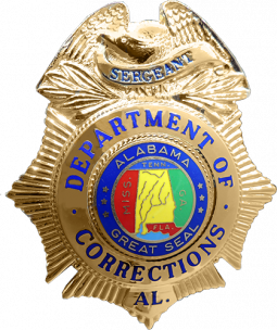 Alabama Department of Corrections Sunburst Badge