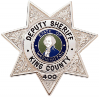 Seven Point Star Badge with Circular Panel