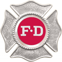 Maltese Cross Fire Badge