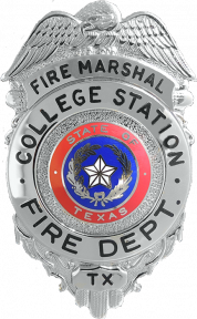 Fire Dept. Badge with Eagle and Circular Panel