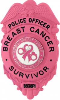 Breast Cancer Awareness Badge with Eagle