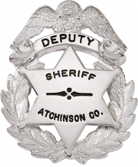 Six Point Star on a Wreath with an Eagle