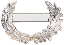 Wreath Badge with Engraveable Panel
