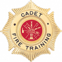 Maltese Cross Badge with Sunburst Background and Circular Panel