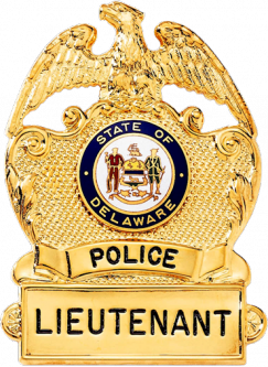 Badge with Eagle and Open Rectangle Bottom Panel