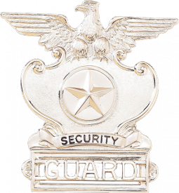 Security Guard Badge with Eagle