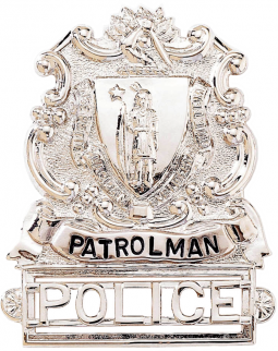 Massachusetts Hat Badge with Bottom Rectangle