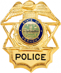 Badge with Eagle and Crossed Batons with Applied Panel