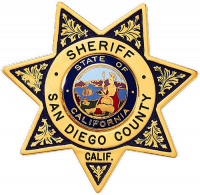 7-Point Star Badge with Circular Panel and Deluxe Enamel Background