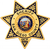 7-Point Star Badge with Circular Panel and Deluxe Enamel Background