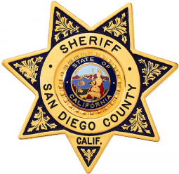 7-Point Star Badge with Circular Panel and Deluxe Enamel Background