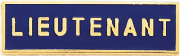 Lieutenant reversed enamel pin