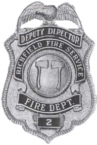 Reverse Enamel Panel Badge with Eagle