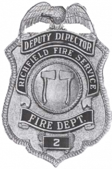 Reverse Enamel Panel Badge with Eagle