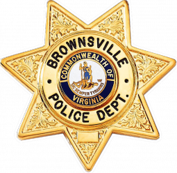 7-Point Star Badge with Circular Panel