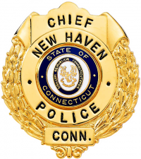 Round Badge with Circular Panel and Side Wreaths