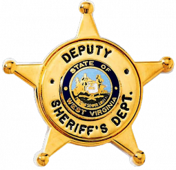 5-Point Star Badge with Applied Circular Panel