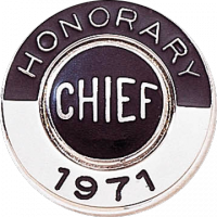 Honorary Disc takes applied seal and wizard lettering below the seal