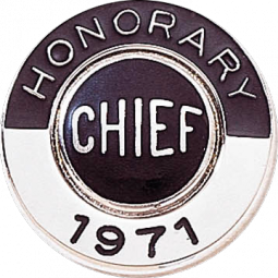 Honorary Disc takes applied seal and wizard lettering below the seal