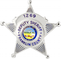 Deputy Sheriff Five Point Star Badge with Circular Panel