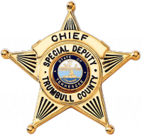 Five Point Star Badge with Circular Panel