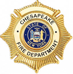 Chesapeake Fire Department Sunburst Badge with no Eagle