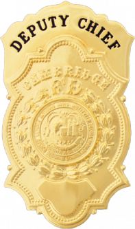 Cambridge Fire Department Badge with Apron