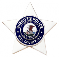 Five Point Star Badge with Reverse Enamel Center Disc