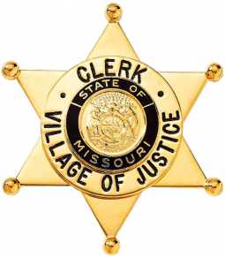 Six Point Star Badge With Ball Points