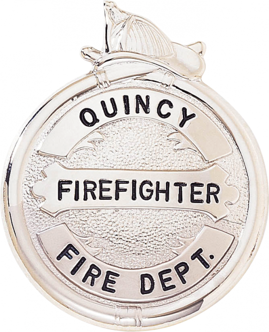 round fire badge with helmet top timeless badges