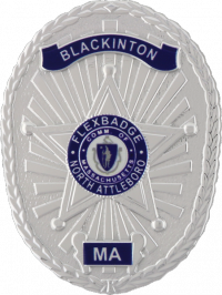 Reverse Enamel Oval FlexBadge with a Five Point Star