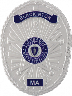 Reverse Enamel Oval FlexBadge with a Five Point Star