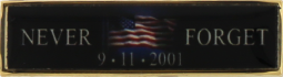 Never Forget 9-11-2001 Commendation Bar