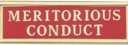 Meritorious Conduct Commendation Bar