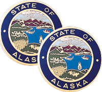 Alaska State Seal Lapel Pin