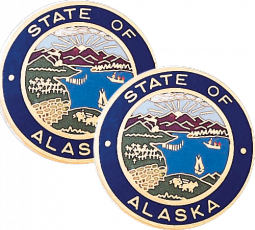 Alaska State Seal Lapel Pin