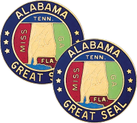 Alabama State Seal Lapel Pins