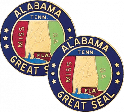 Alabama State Seal Lapel Pins