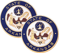 Arkansas State Seal Lapel Pins