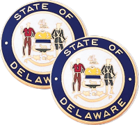 Delaware State Seal Lapel Pins