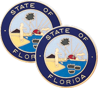 Florida State Seal Lapel Pins