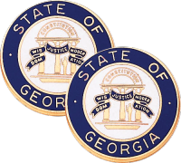 Georgia State Seal Lapel Pins