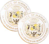 Hawaii State Seal Lapel Pins