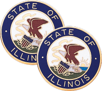 Illinois State Seal Lapel Pins