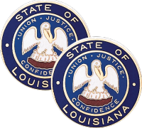 Louisiana State Seal Lapel Pins